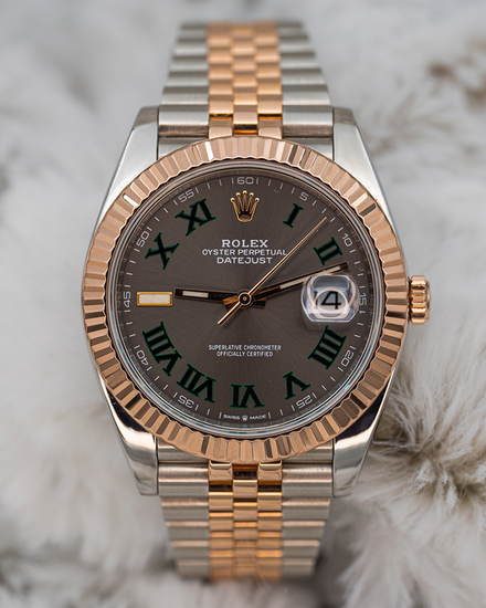 2021 Rolex Datejust "Wimbledon" 41MM Slate Dial Two-Tone Jubilee Bracelet (126331)