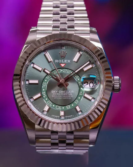 2025 Rolex Sky-Dweller 42MM Green Dial Jubilee Bracelet (336934)