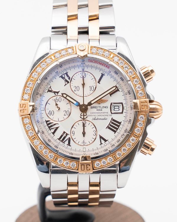 Breitling Chronomat Evolution 43.7MM Silver Dial Two-Tone Bracelet (C1335653)