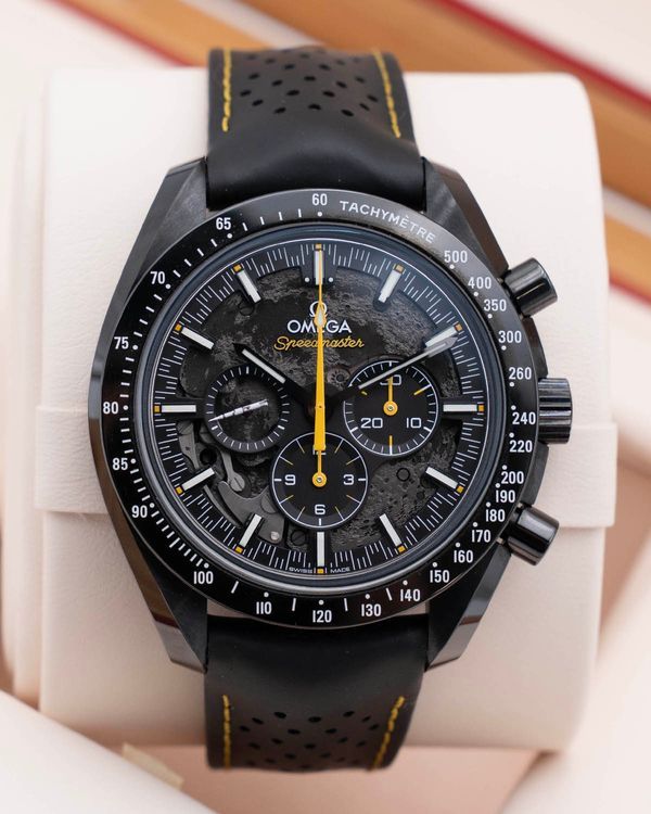 2024 Omega Speedmaster Dark Side of the Moon "Apollo 8" 44.25MM Black Dial Rubber Strap (310.92.44.50.01.001)