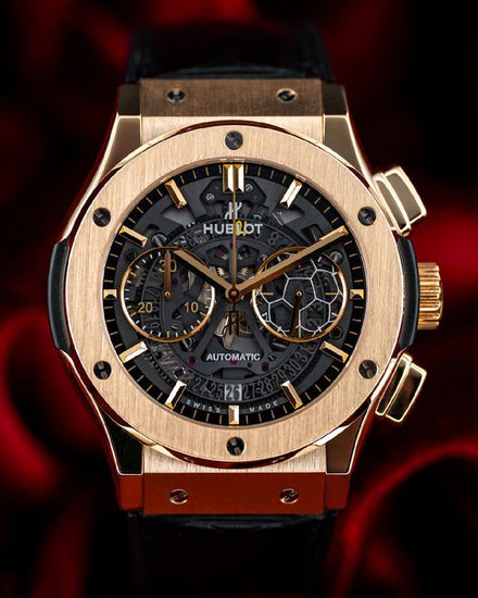 2014 Hublot Classic Fusion Aerofusion "Pelé" L.E. 45MM Skeleton Dial Leather Strap (525.VX.0179.VR.PEL14)