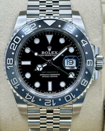 2025 Rolex GMT-Master II "Bruce Wayne" 40MM Black Dial Jubilee Bracelet (126710GRNR)
