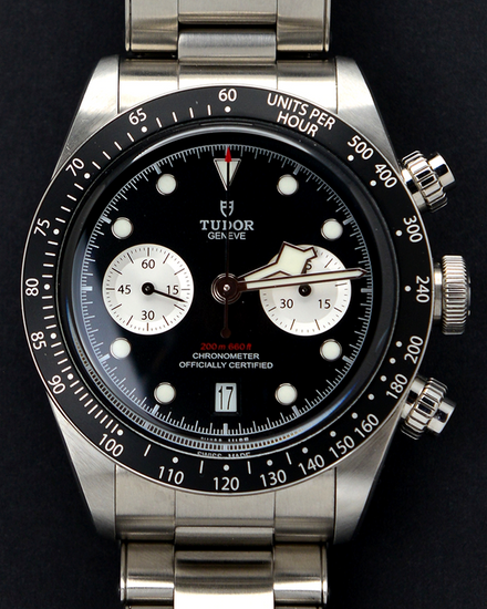 2021 Tudor Black Bay Chrono 41MM Black Dial Steel Bracelet (79360N)