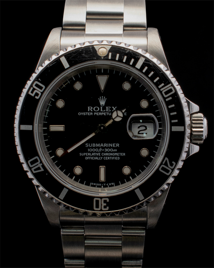 1994 Rolex Submariner Date 40MM Black Dial Oyster Bracelet (16610)
