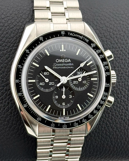 2022 Omega Speedmaster Professional Moonwatch 42MM Black Dial Steel Bracelet (310.30.42.50.01.002)
