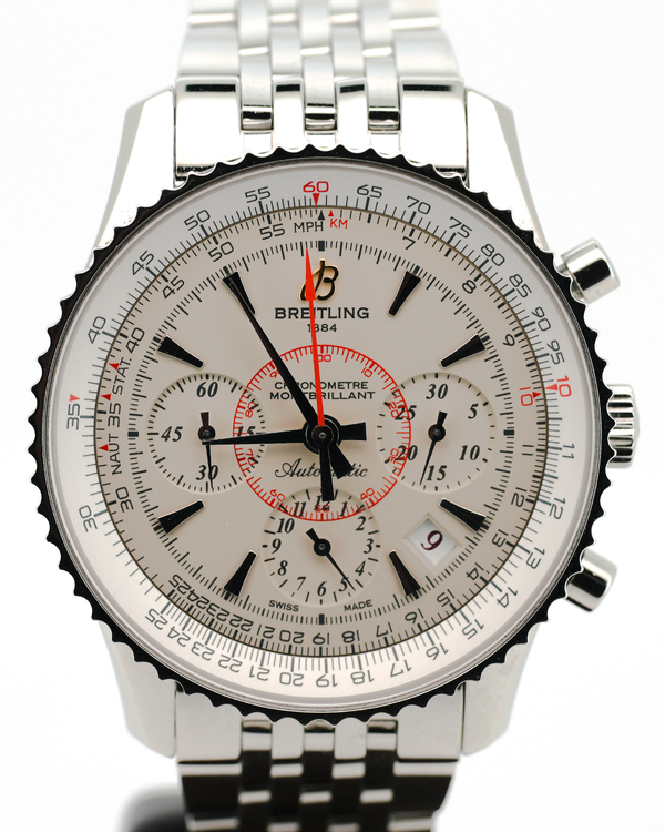 2011 Breitling Montbrillant 01 L.E. 40MM Silver Dial Steel Bracelet (S033G09NP)