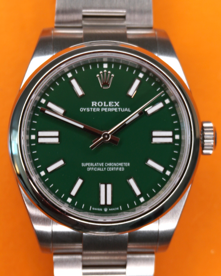 2026 Rolex Oyster Perpetual 41MM Green Dial Oyster Bracelet (134300)