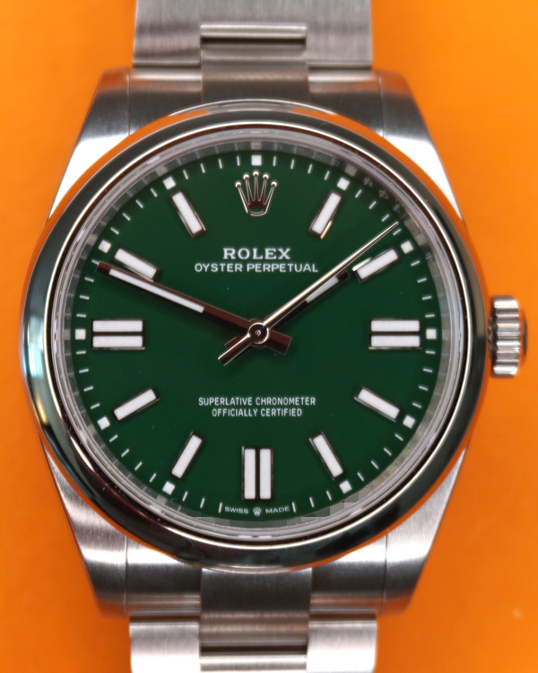 2026 Rolex Oyster Perpetual 41MM Green Dial Oyster Bracelet (134300)