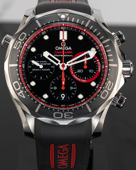 Omega Seamaster Diver 300M "Emirates Team New Zealand" L.E. 44MM Black Dial Rubber Strap (212.32.44.50.01.001)