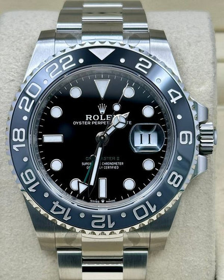 2026 Rolex GMT-Master II "Bruce Wayne" 40MM Black Dial Oyster Bracelet (126710GRNR)