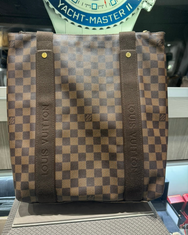 Louis Vuitton Accessories Louis Vuitton Cabas Beaubourg Tote bag 11.5 x 14.5 x 5IN Textile Gold-Toned Brass Hardware Textile Strap (Cabas Beaubourg)
