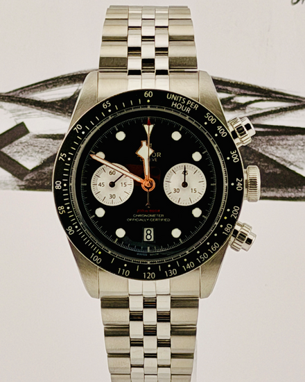 2025 Tudor Black Bay Chrono 41MM Black Dial Steel Bracelet (79360N)