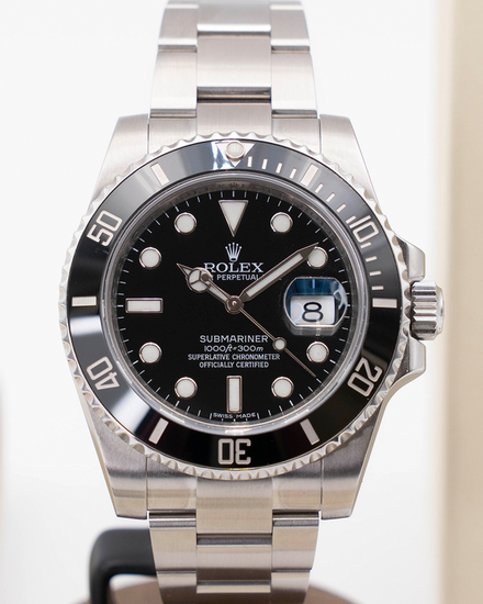 2013 Rolex Submariner Date 40MM Black Dial Oyster Bracelet (116610LN)
