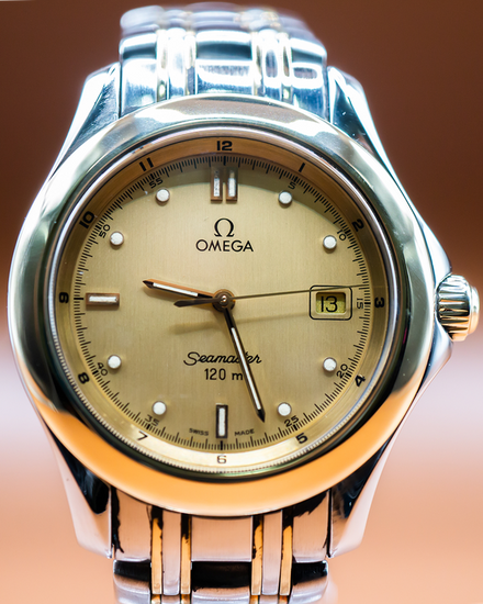 Omega Seamaster 120M 36MM Champagne Dial Two-Tone Bracelet (2301.10)