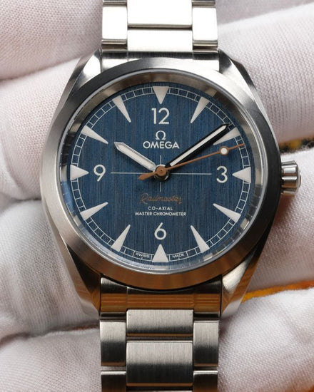 Omega Seamaster Railmaster 40MM Blue Dial Steel Bracelet (220.10.40.20.03.001)