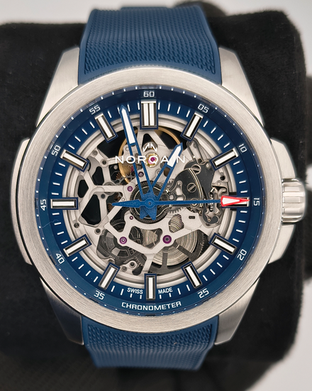 Norqain Independence 42MM Skeleton Dial Rubber Strap (N3000S03A)