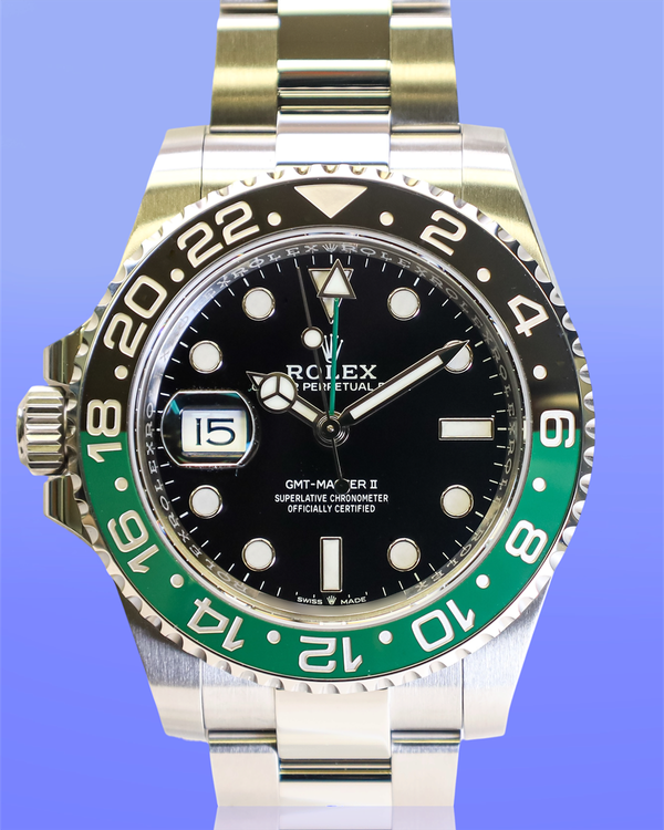 2026 Rolex GMT-Master II "Sprite" 40MM Black Dial Oyster Bracelet (126720VTNR)