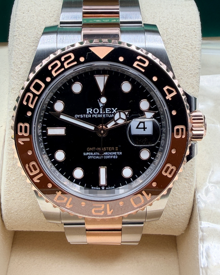 2025 Rolex GMT-Master II "Rootbeer" 40MM Black Dial Two-Tone Oyster Bracelet (126711CHNR)