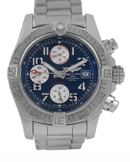 Breitling Avenger II 43MM Blue Dial Steel Bracelet (A13381)