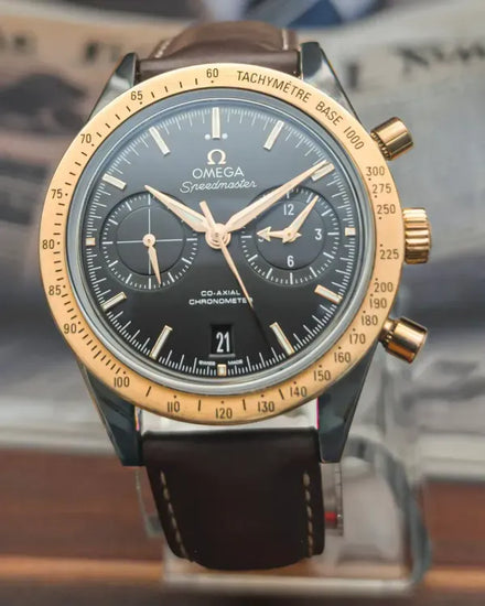 No Reserve - 2024 Omega Speedmaster '57 41.5MM Black Dial Leather Strap (331.22.42.51.01.001)