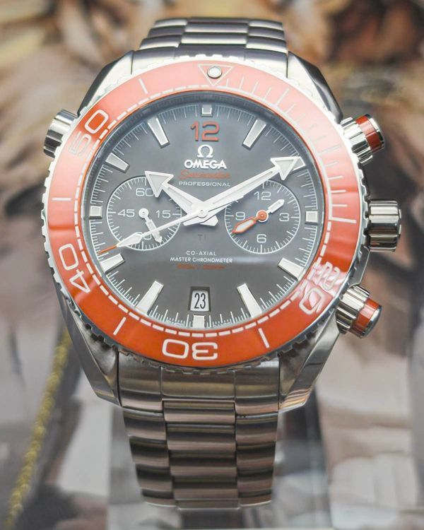 (WORKING) No Reserve - 2024 Omega Seamaster Planet Ocean Chronograph 45.5MM Grey Dial Steel Bracelet (215.30.46.51.99.001)