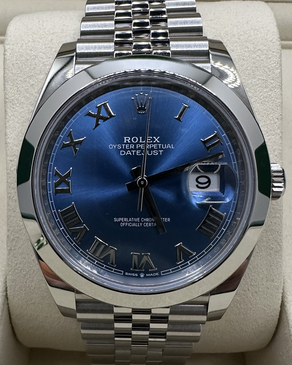 No Reserve - 2026 Rolex Datejust 41MM Blue Dial Jubilee Bracelet (126300)