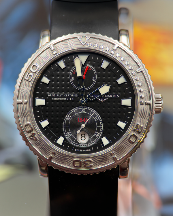 Ulysse Nardin Marine Diver 40MM Black Dial Rubber Strap (263-51)