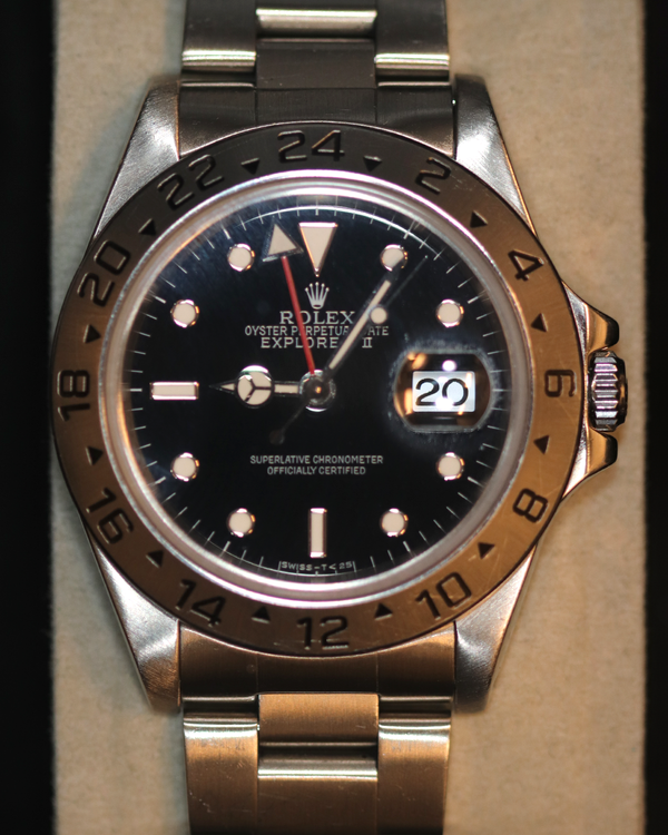 Rolex Explorer II 40MM Black Dial Oyster Bracelet (16570)