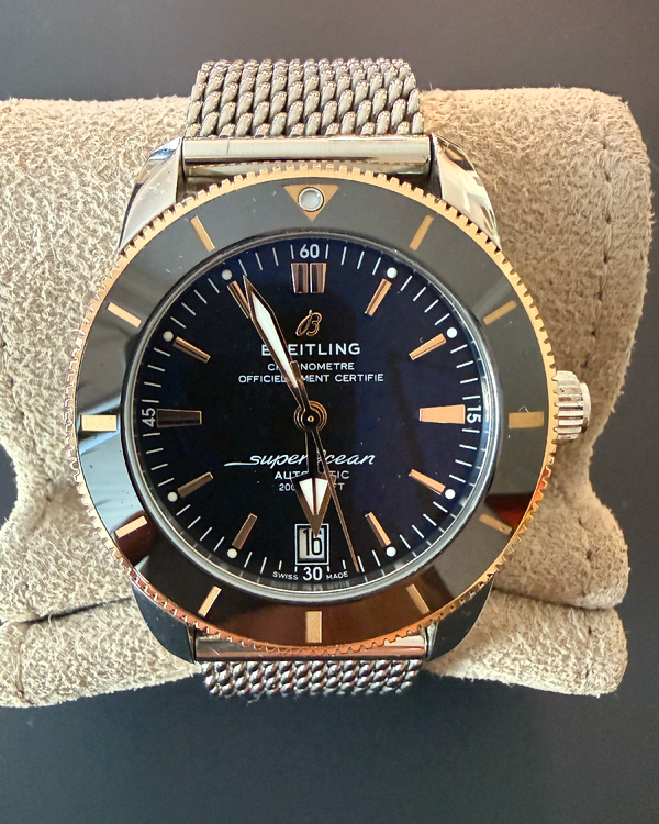 No Reserve - 2022 Breitling Superocean Heritage B20 42MM Black Dial Steel Bracelet (UB2010)
