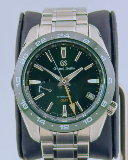 No Reserve - 2022 Grand Seiko Sport GMT 40.5MM Green Dial Steel Bracelet (SBGE257G)