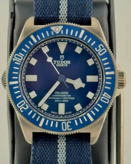 No Reserve - 2026 Tudor Pelagos FXD 42MM Blue Dial Textile Strap (25707B/25)
