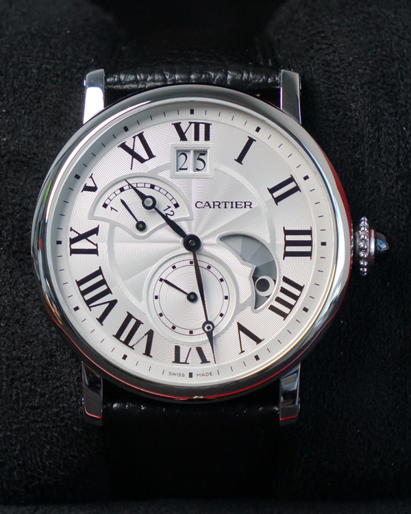 2019 Cartier Rotonde De Cartier 42MM Silver Dial Leather Strap (W1556368)