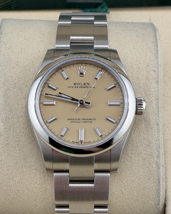 2026 Rolex Oyster Perpetual 31MM Beige Dial Oyster Bracelet (277200)