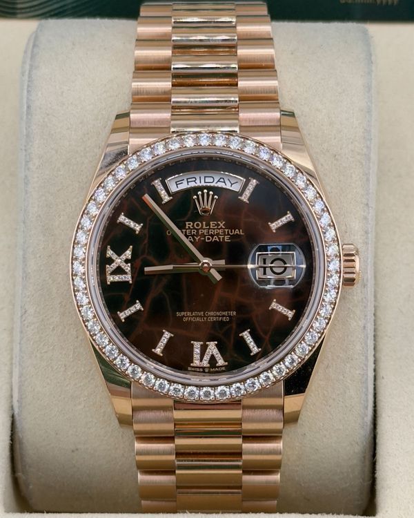 2022 Rolex Day-Date 36MM Eisenkiesel Dial President Bracelet (128345RBR)