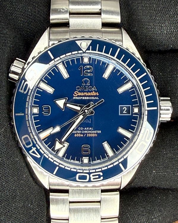 No Reserve - 2025 Omega Seamaster Planet Ocean 600M 43.5MM Blue Dial Steel Bracelet (215.30.44.21.03.001)
