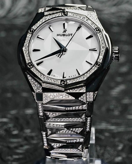 2025 Hublot Classic Fusion Orlinski 40MM White Dial Titanium Bracelet (550.NS.2200.NS.3804.ORL22)