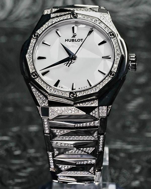 2025 Hublot Classic Fusion Orlinski 40MM White Dial Titanium Bracelet (550.NS.2200.NS.3804.ORL22)