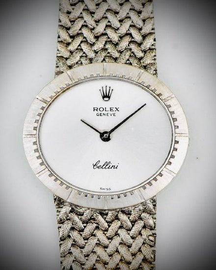 No Reserve - 1974 Rolex Cellini 25.5MM Silver Dial Aftermarket Steel Bracelet (3957)