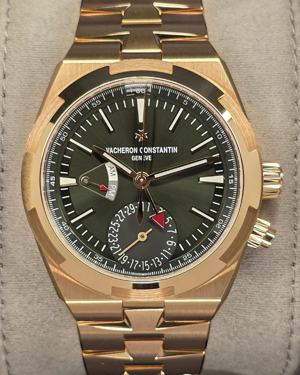 2025 Vacheron Constantin Overseas Dual Time 41MM Green Dial Rose Gold Bracelet (7920V/210R-B965)