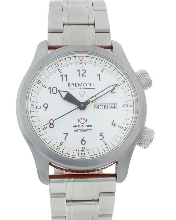 Bremont MB II 43MM White Dial Steel Bracelet (MBII-WH-OR-B)