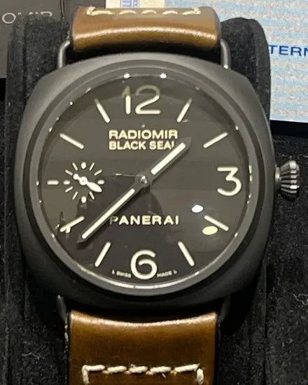Panerai Radiomir Black Seal 45MM Black Dial Leather Strap (PAM00292)