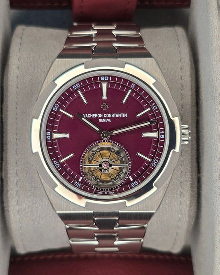 2026 Vacheron Constantin Overseas Tourbillon 42.5MM Red Dial Titanium Bracelet (6000V/210T-H179)