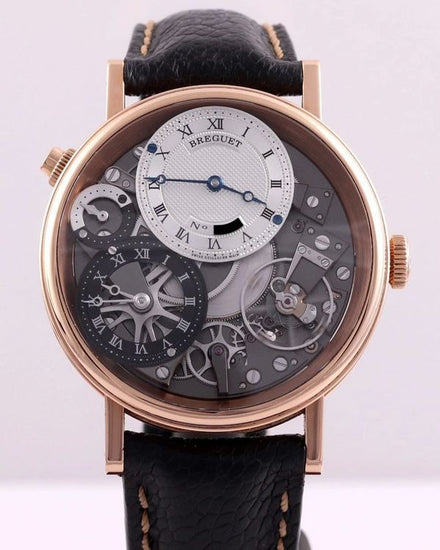 2014 Breguet Tradition 40MM Skeleton Dial Leather Strap (7067BR/G1/9W6)