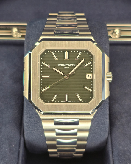 2024 Patek Philippe Cubitus 45MM Green Dial Steel Bracelet (5821/1A-001)