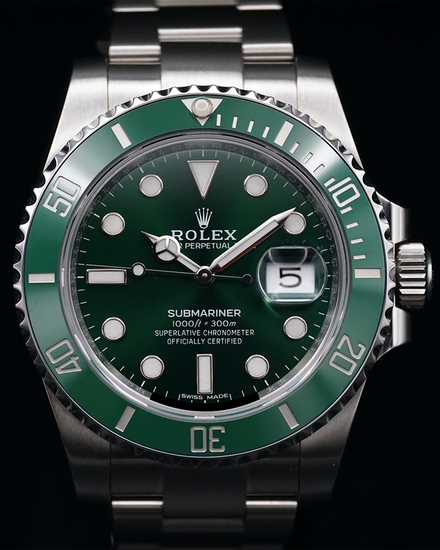 2020 Rolex Submariner Date "Hulk" 40MM Green Dial Oyster Bracelet (116610LV)