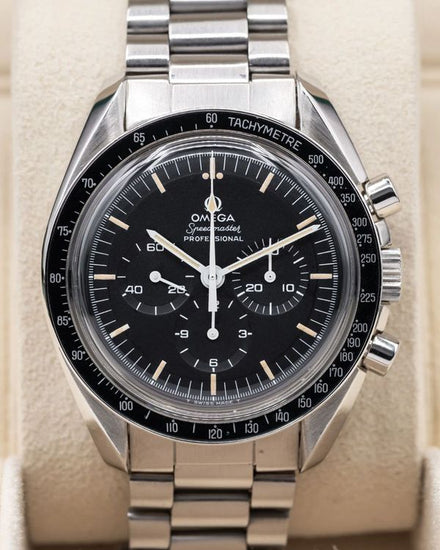 Omega Speedmaster Professional Moonwatch No-NASA 42MM Black Dial Steel Bracelet (145.022-71)