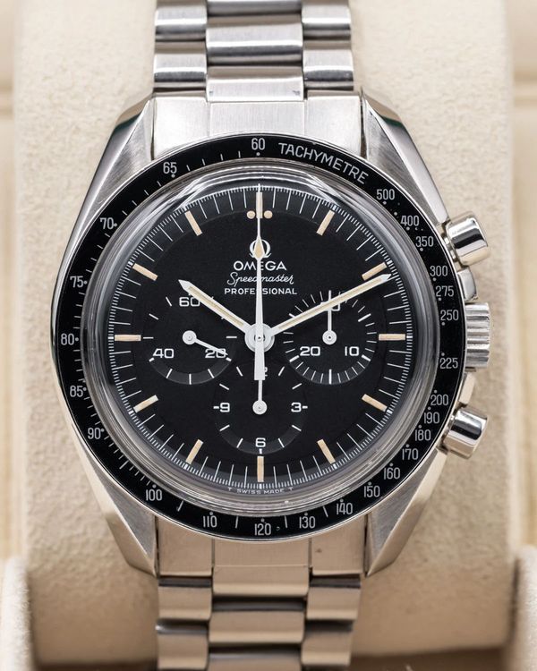 Omega Speedmaster Professional Moonwatch No-NASA 42MM Black Dial Steel Bracelet (145.022-71)