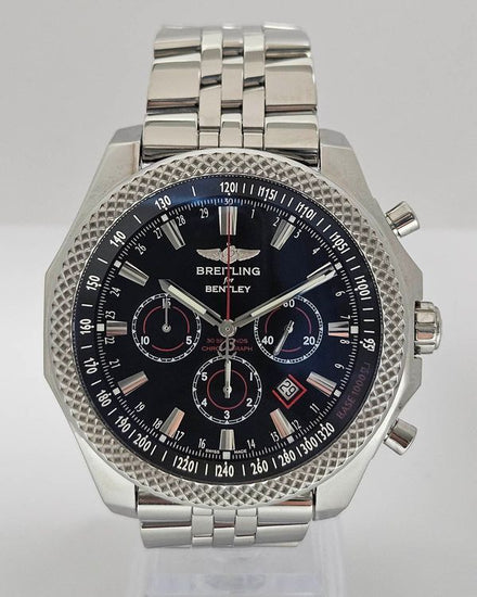 2015 Breitling Bentley Barnato 49MM Black Dial Steel Bracelet (A2536824/BB11)