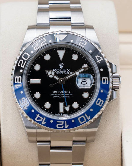 2021 Rolex GMT-Master II "Batman" 40MM Black Dial Oyster Bracelet (126710BLNR)