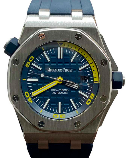 Audemars Piguet Royal Oak Offshore Diver 42MM Blue Dial Rubber Strap (15710ST.OO.A027CA.01)